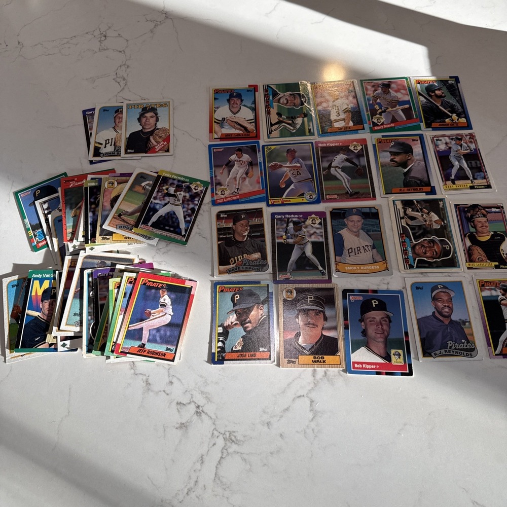 1985-1992‎ Topps Vintage Baseball Cards Pirates! - Non-graded - 52 cards
